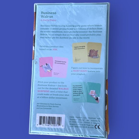 Business Walrus: A Party Game by ClickHole • Cards Against Humanity New Gift Fun - Picture 4 of 4